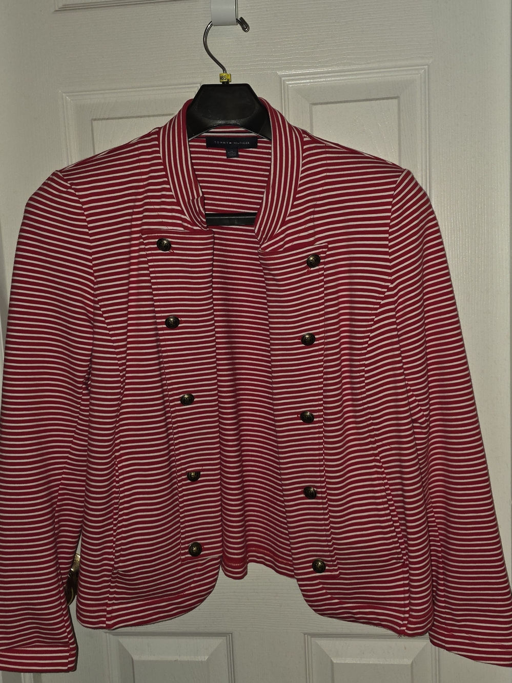 Tommy Hilfiger Red Stripe Military-Style Women's Jacket
